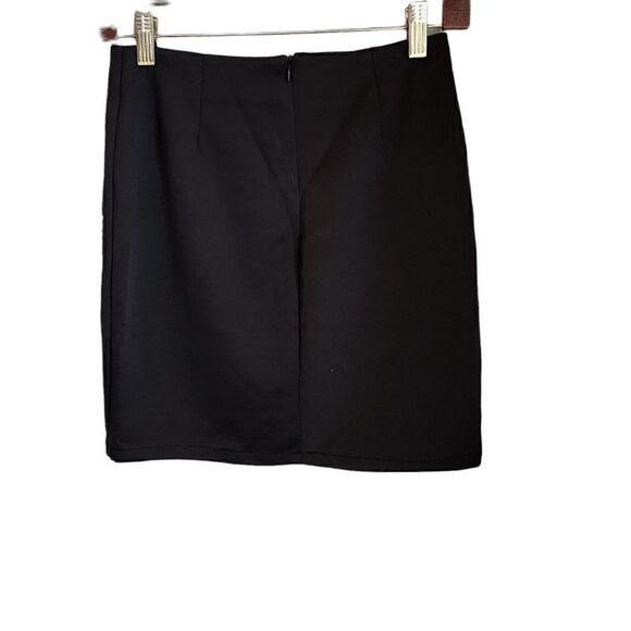 CARMIN WOMEN'S SILVER STUDDED HIGH WAIST MINI SKIRT SIZE SMALL - Picture 3 of 5